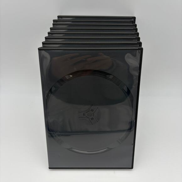 Lot of 8 Standard Black Single Disc DVD Game Cases - Picture 1 of 5